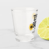 Verre A Shot Équipe Mariée Sunflower Bachelorette Bridesmaid (Gauche)