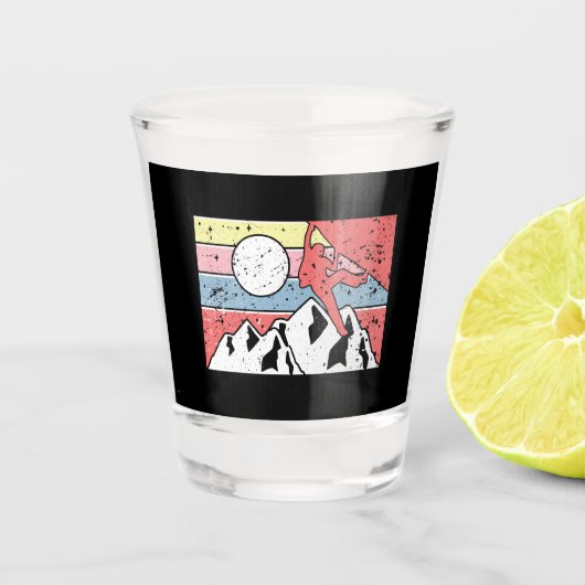 Verre A Shot Escalade Rétro Vintage (Devant)