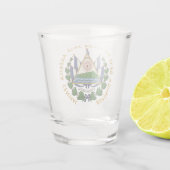 Verre A Shot Escudo de El Salvador (Dos)