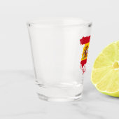 Verre A Shot Espagne Carte du Drapeau espagnol Salud Chefs (Gauche)