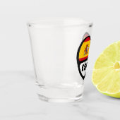 Verre A Shot Espagne Code Pays Coeur Drapeau, ESP (Gauche)