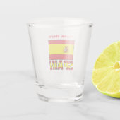 Verre A Shot Espagne Drapeau espagnol Rouge Personnalisé (Dos)