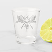 Verre A Shot Esprit Saint sous forme de colombe (Dos)
