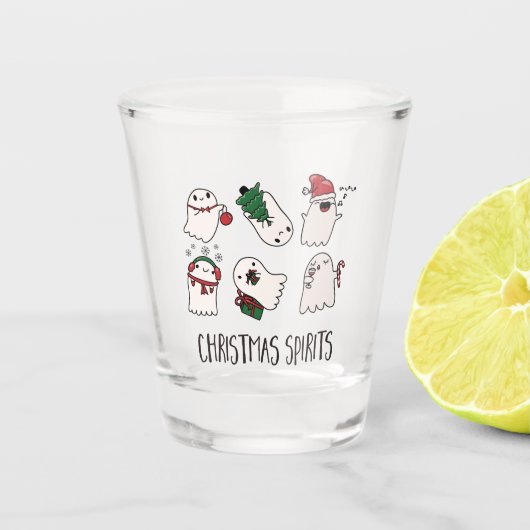 Verre A Shot Esprits de Noël (Devant)