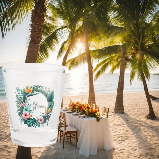 Verre A Shot Essence Tropical Imprimé
