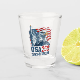 Verre A Shot États-Unis 250 Semiquincentenaire de l'Amérique Li