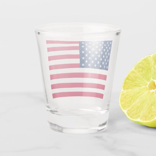 Verre A Shot Etats-Unis Drapeau Shot Glass - Patriotique (Dos)