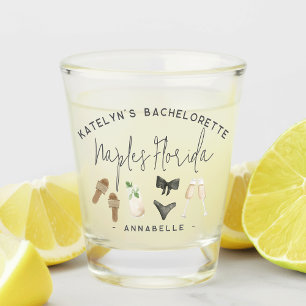 Verre A Shot Été Neutres Fête de Bachelorette Personnalisée