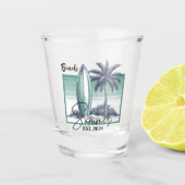 Verre A Shot Été plage (Devant)