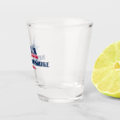 Verre A Shot Étoiles, rayures et New Hampshire (Droite)