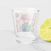 Verre A Shot étudiant en anime (Dos)