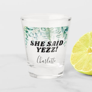 Verre A Shot Eucalyptus elle a dit oui enterrement de vie de je