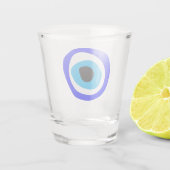 Verre A Shot Evil Eye Talisman & arabe Amulet /turc, grec (Dos)