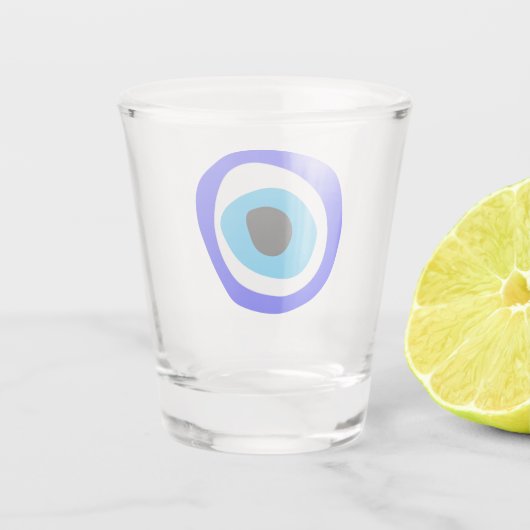 Verre A Shot Evil Eye Talisman & arabe Amulet /turc, grec  (Dos)