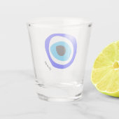 Verre A Shot Evil Eye Talisman & arabe Amulet /turc, grec (Dos)