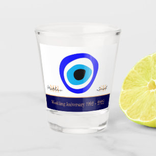 Verre A Shot Evil Eye Talisman & arabe Amulet /turc, grec