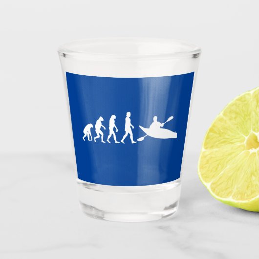 Verre A Shot Évolution du canoë-kayak (Devant)