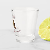 Verre A Shot Excusez-moi, votre éleveur d'oiseaux est vide (Droite)