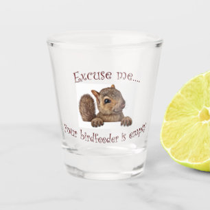 Verre A Shot Excusez-moi, votre éleveur d'oiseaux est vide
