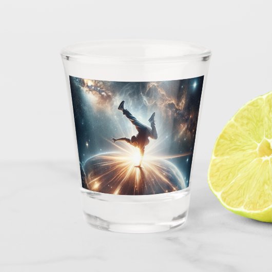 Verre A Shot Explosion de rupture galactique dans l'espace prof (Devant)