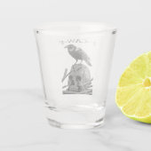 Verre A Shot F-Caw-F Funny Black Crow Bird (Dos)