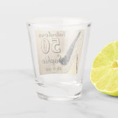 Verre A Shot Fabuleux 50 anniversaire personnalisé (Dos)