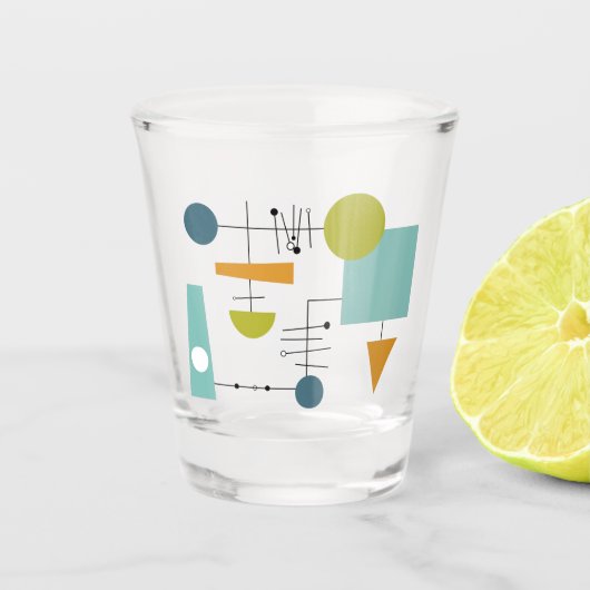 Verre A Shot Fâcheuse géométrie Flowchart Throwback milieu du s (Devant)