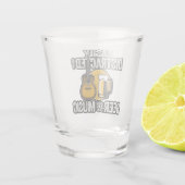 Verre A Shot Facilement distrait par la bière et la musique (Dos)
