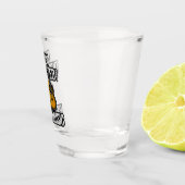 Verre A Shot Facilement distrait par la bière et la musique (Droite)