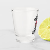 Verre A Shot Facilement distrait par les spectacles de vin et d (Gauche)