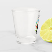 Verre A Shot Fado chanteuse avec caravelle portugaise (Gauche)