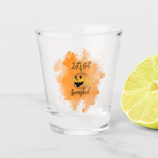 Verre A Shot Faisons fondre la fête d'Halloween Shot Glass (Devant)