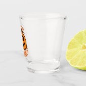 Verre A Shot Faisons tomber Tipsy Halloween Jack-O’-Lantern (Droite)
