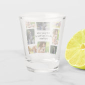 Verre A Shot Faites votre propre collage photo et texte (Dos)