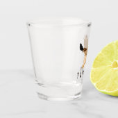 Verre A Shot Faucon à queue rouge en vol Personnalisé (Gauche)