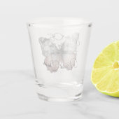 Verre A Shot Faveur de Mariage Papillon Magnifique (Dos)