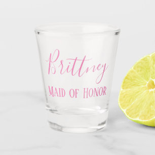 Verre A Shot Faveur pour votre domestique d'honneur