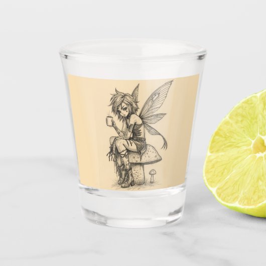 Verre A Shot Fée du café (Devant)