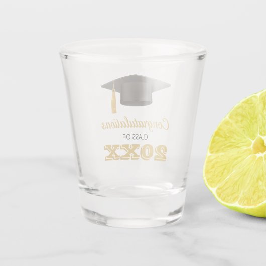 Verre A Shot Félicitations à l'obtention d'un diplôme universit (Dos)