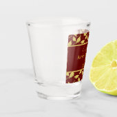 Verre A Shot Félicitations à Maroon et à l'or (Gauche)