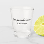 Verre A Shot Félicitations Chic  (Devant)