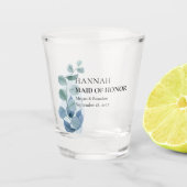 Verre A Shot Femme d'honneur Eucalyptus Mariage de verdure Cust (Devant)