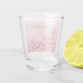 Verre A Shot Femme d'honneur Spring Cherry Blossoms (Dos)