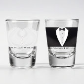 Verre A Shot Femme Robe de Mariée Épouse Mme