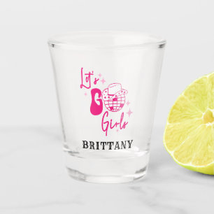 Verre A Shot Femme rose personnalisée Let's Go Girls