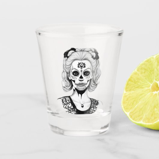 VERRE A SHOT FEMME SKULLHEAD (Devant)