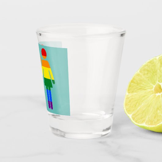 Verre A Shot Femmes Rainbow (Droite)
