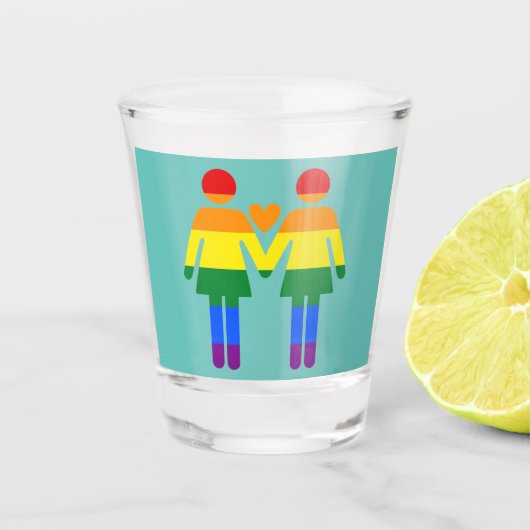 Verre A Shot Femmes Rainbow (Devant)