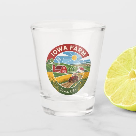 Verre A Shot Ferme en Iowa (Devant)