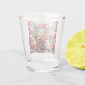 Verre A Shot Festive Fun Joyeux Anniversaire (Dos)